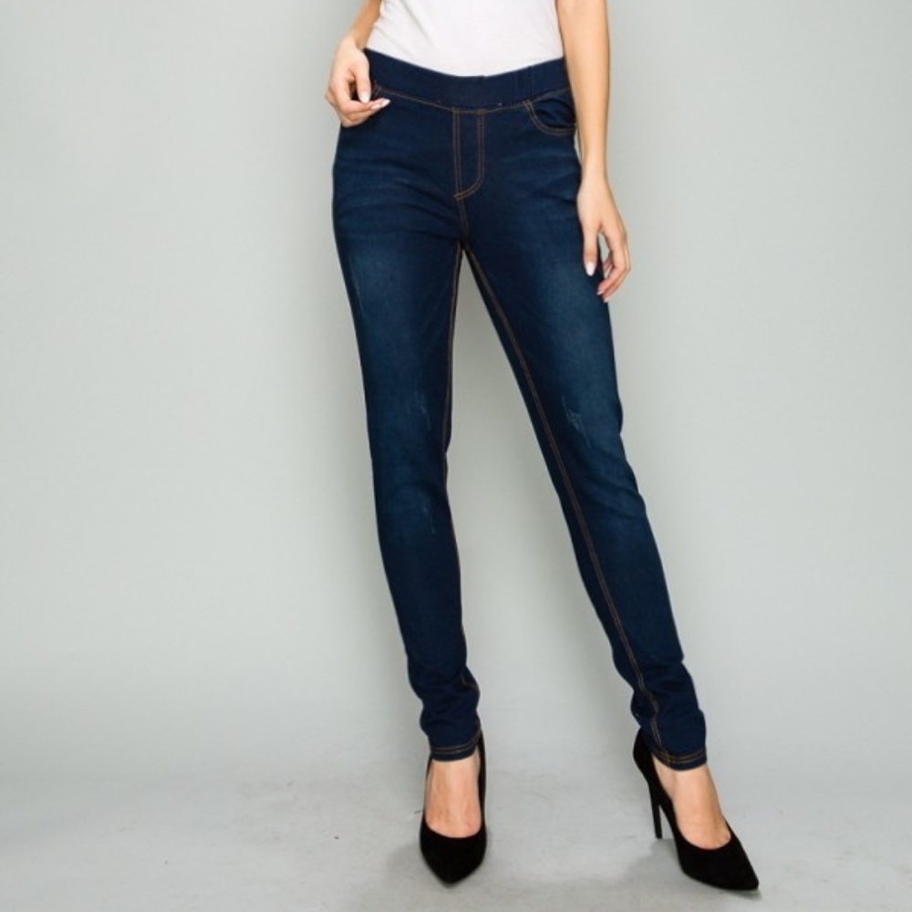 Highwaist Distressed Jeggings